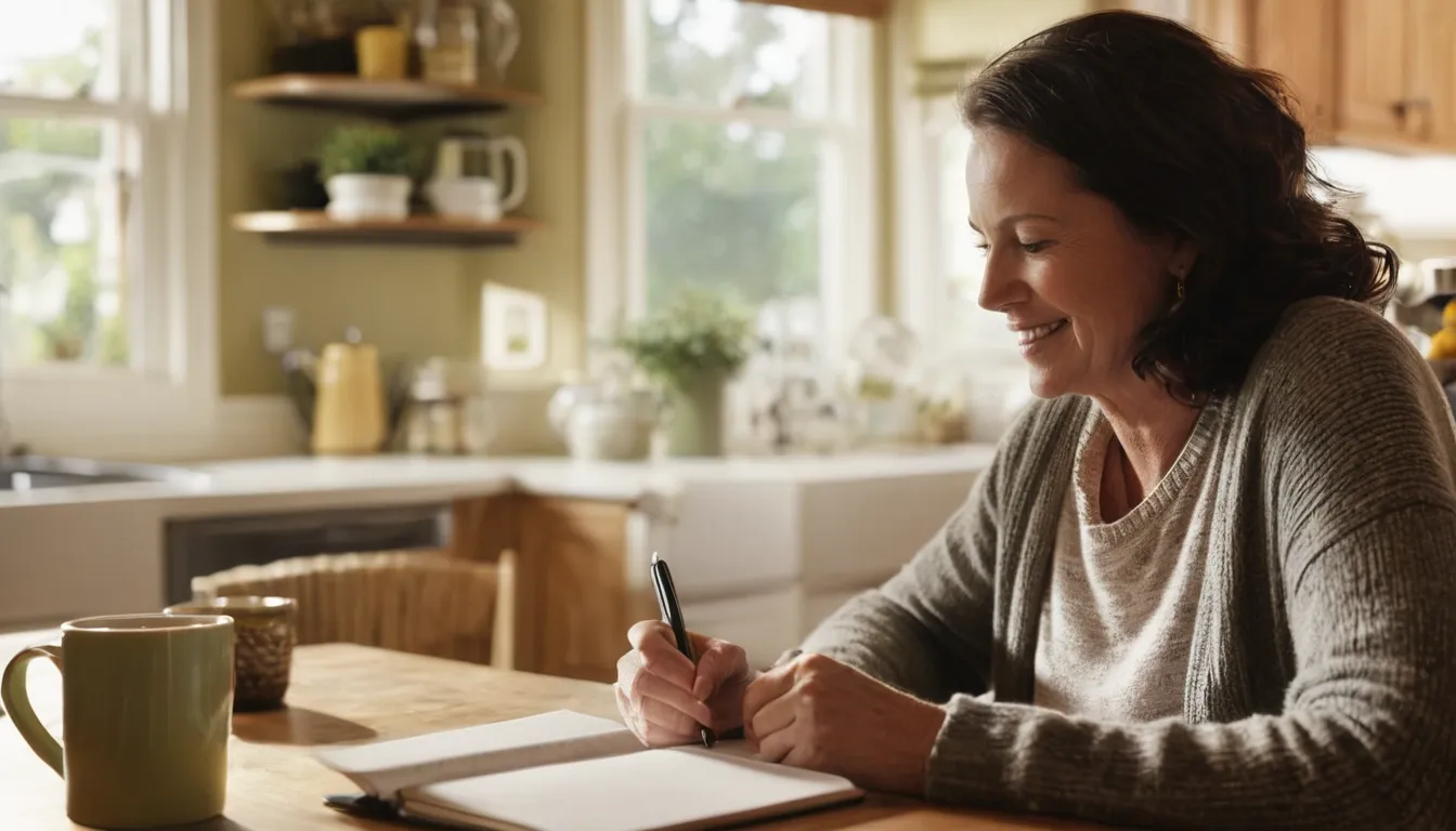 A homeowner reviewing a written quote at a kitchen table